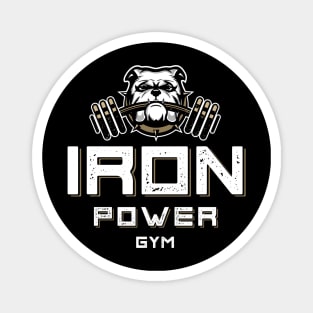 Bulldog Gym Mascot Illustration Magnet